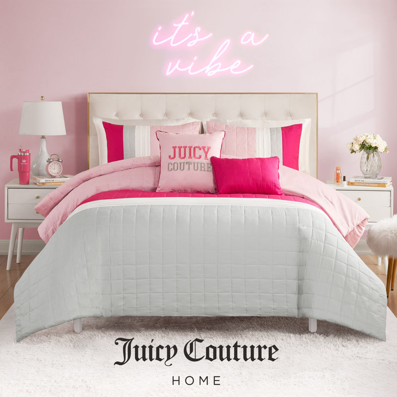 Juicy Couture 3 piece QUEEN high quality QUILT set